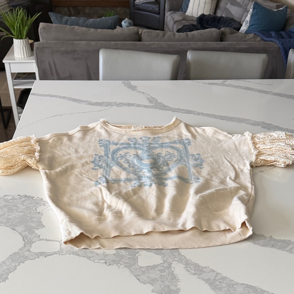 Free People Doily sweatshirt